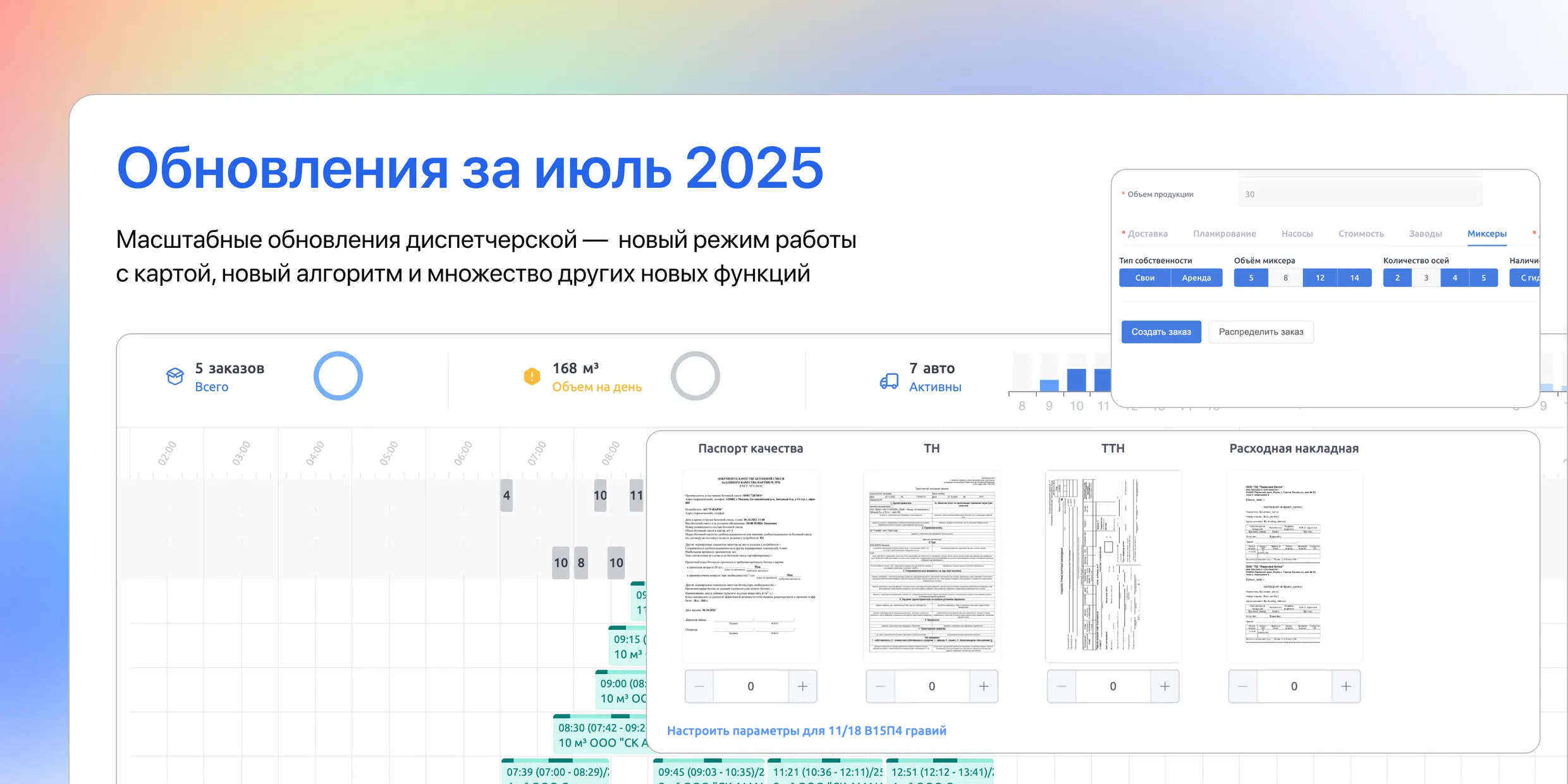 Обновления за июль